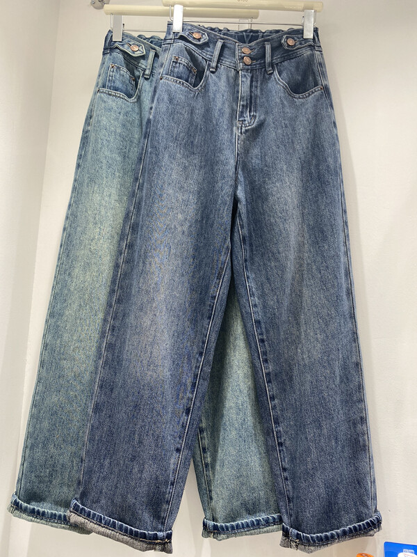 New in early autumn! [DIDO] Simple and versatile high waist dad jeans 7258# LSW