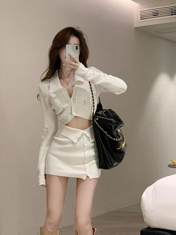New in autumn! [SAVAGE] Simple solid color all-match knitted cardigan E9659# WPL