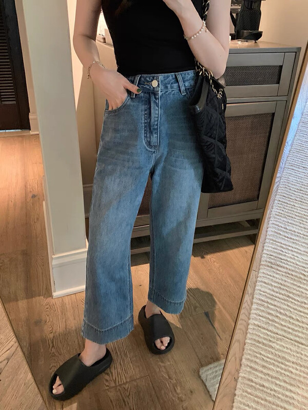 New in early autumn! [SAVAGE] Korean sweet and spicy style all-match retro jeans E9195# WPL
