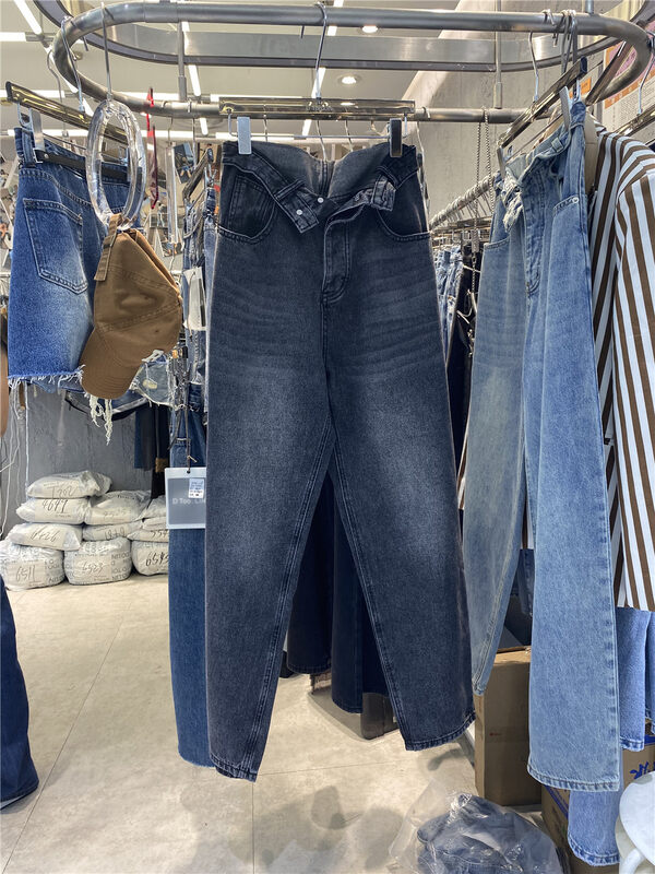New in autumn!【DTOO.LIN】Casual Loose Waist Jeans AD1809# OZQ