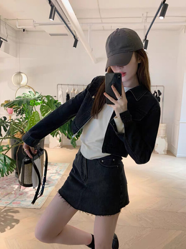 New in early autumn! [SAVAGE] Korean hot girl style all-match high waist denim skirt E9360# WPL
