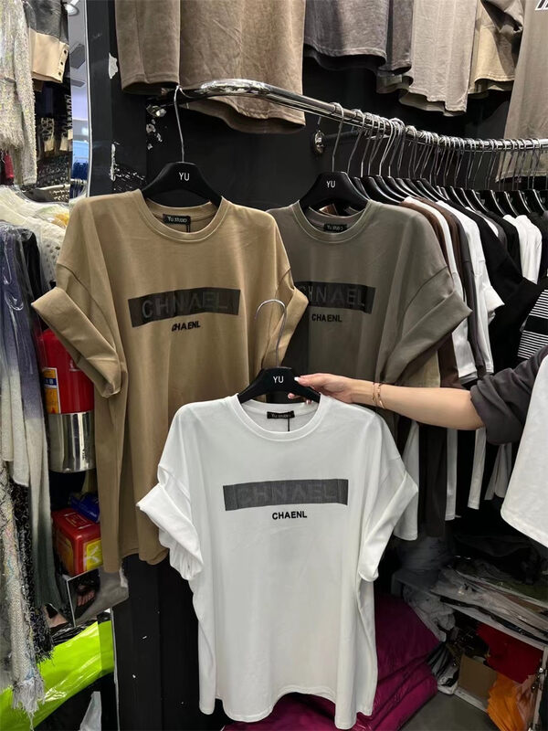 New in early autumn! [YU] Harajuku pullover round neck short-sleeved T-shirt 3091# JJ