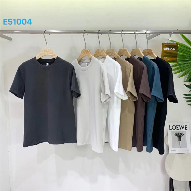 【Wild World】Simple and versatile casual round neck short-sleeved T-shirt E51004# CLS