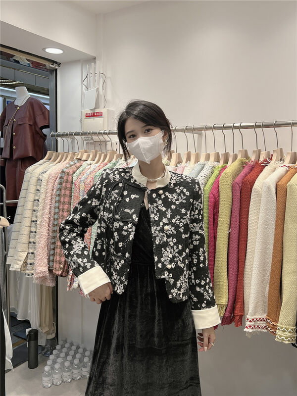 Autumn is new! [CAMELLIA] temperament national style short coat 9931# HJY