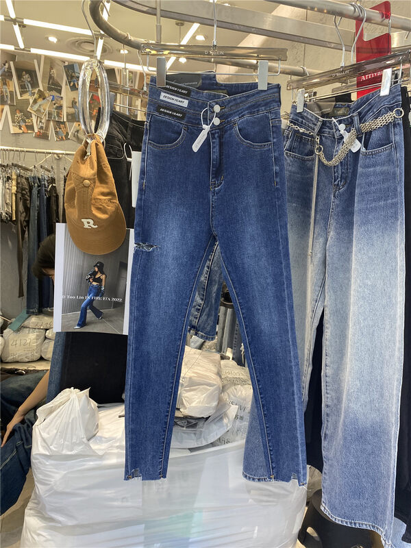 New in autumn!【DTOO.LIN】Fashionable skinny jeans N15A# OZQ