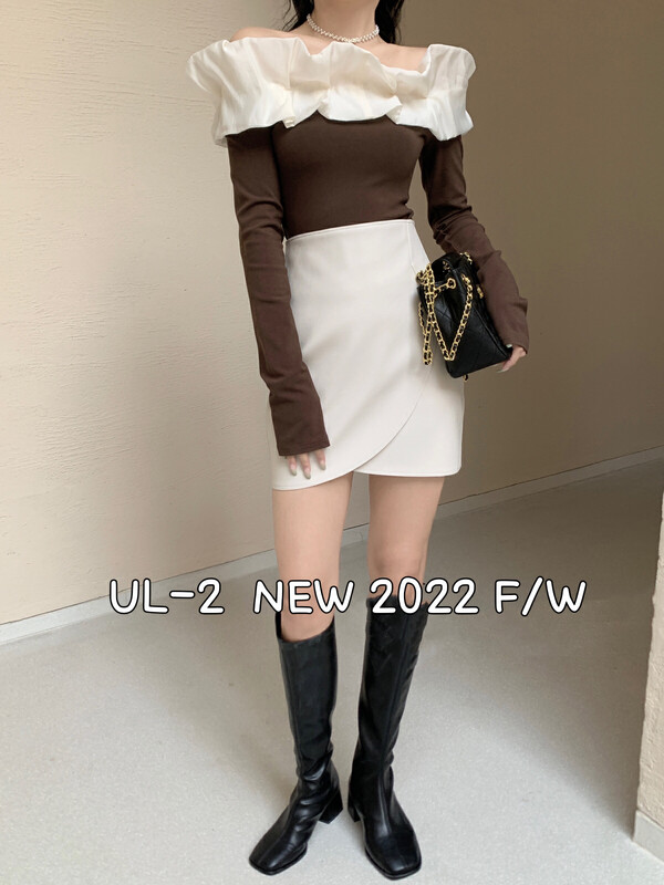 New in early autumn! [UL-2] Gentle and gentle one-shoulder shirt 9128# JJ