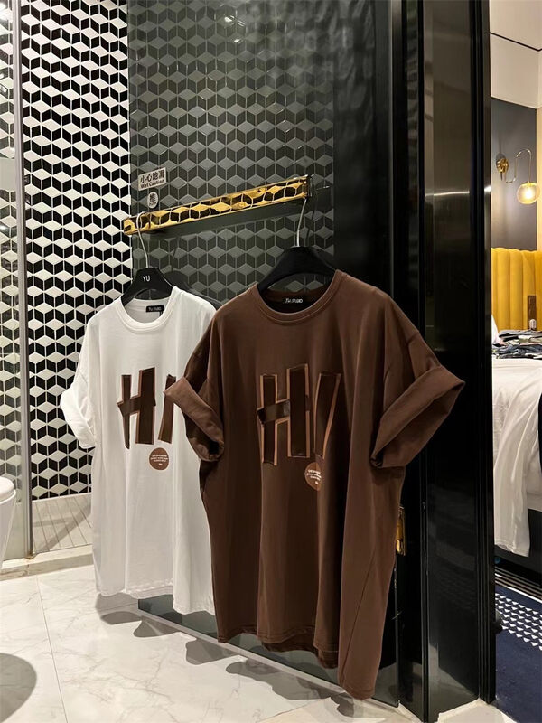 New in autumn! [YU] round neck letter printed short-sleeved T-shirt 6239# JJ