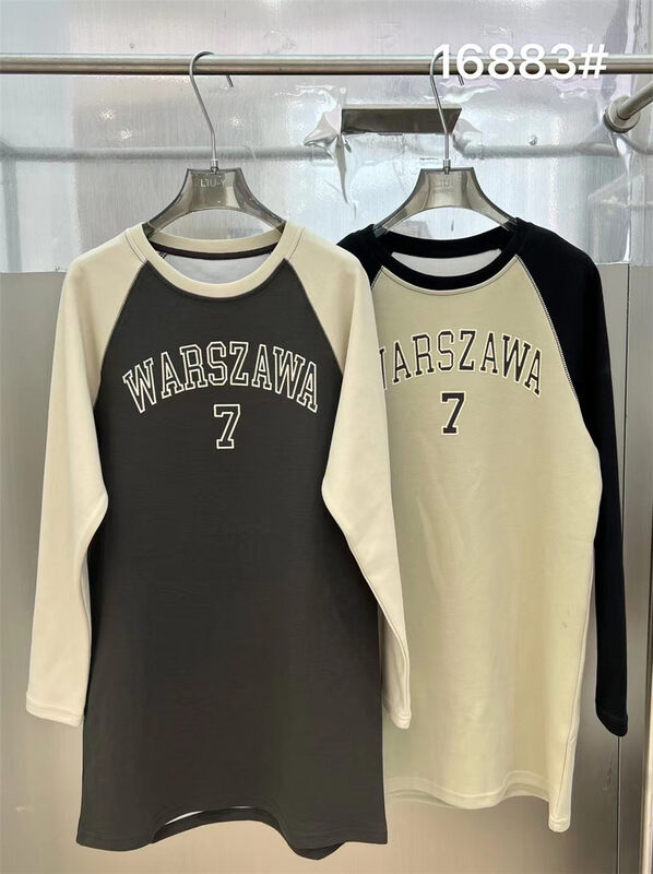 New in autumn!【LIU-Y】Casual sports style color matching sweater dress 16883# XJ