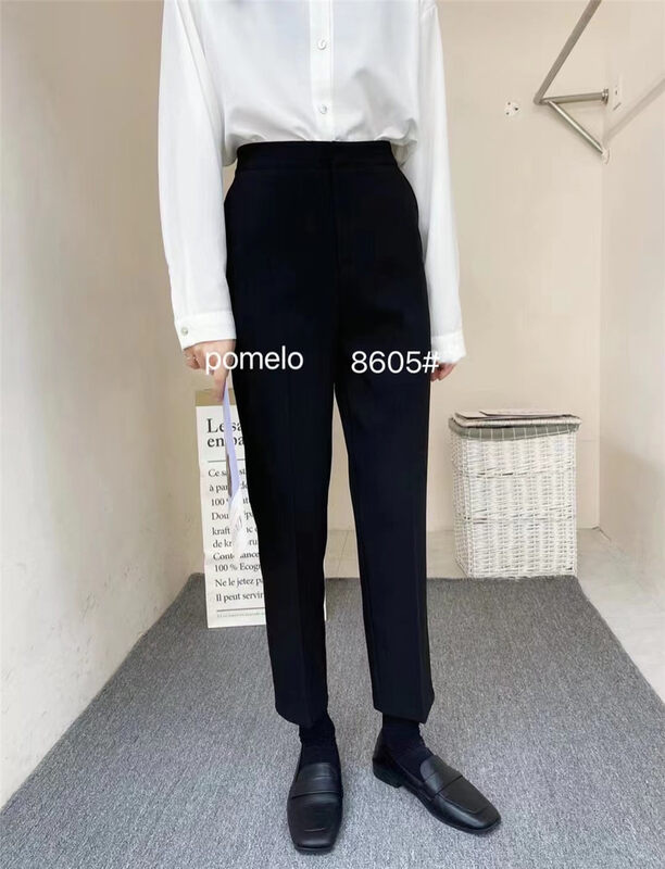 Early autumn new style! [Grapefruit] temperament commuter trousers 8605# HJY