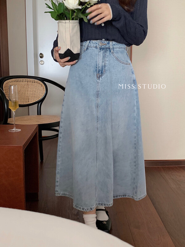 【MISS】Korean all-match high-waisted slim skirt 99085# FHX