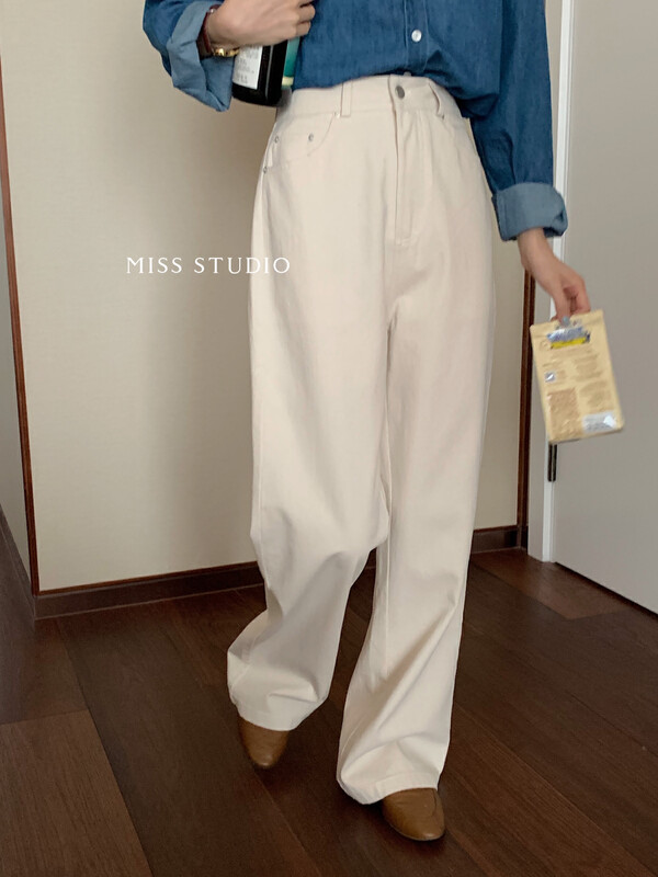 【MISS】Korean Versatile Washable Casual Jeans W163