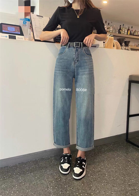 【Grapefruit】Korean Simple Jeans 8008# HJY