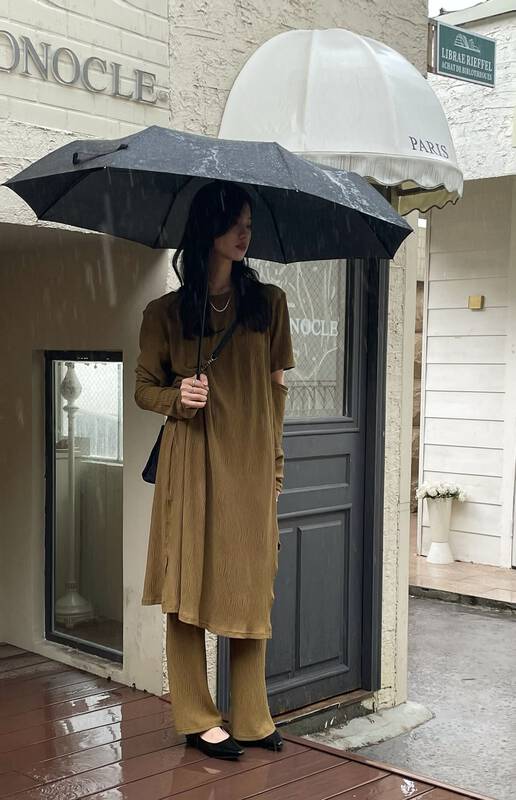 New in early autumn!【BLOOMING'S】Fashionable casual pants with pleated micro-flare 68252# ZXL
