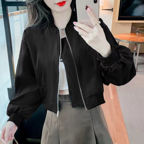American loose baseball uniform jacket women's short jacket trendy 2022 new sweet and spicy high-end niche fried street top