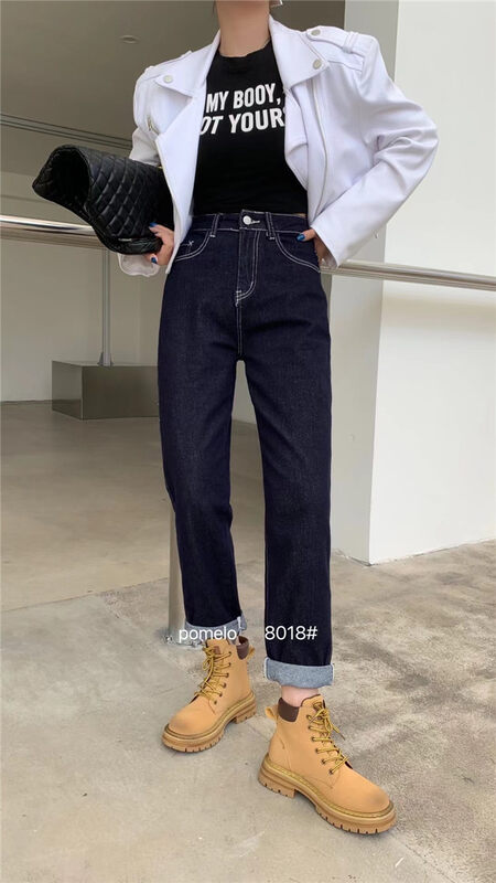 New in autumn! [Grapefruit] Korean stretch jeans YS1-8018# HJY