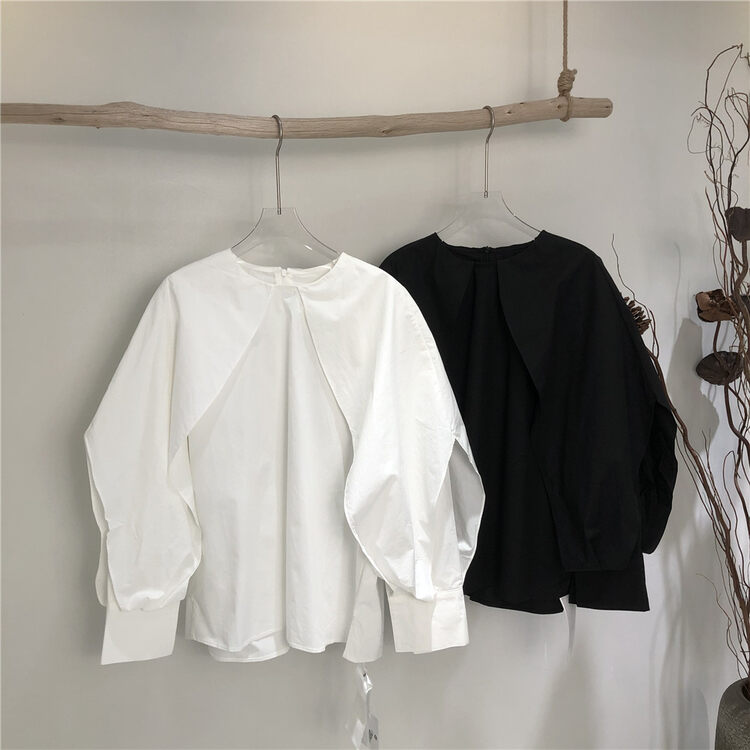 New in early autumn! [COLINE] Simple and versatile solid color shirt YS1-YS1-XC1-C20002# GYJ