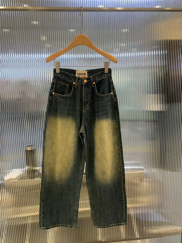 New for Autumn! [O NOT 1] Gradient Retro Straight Jeans N878# LSW