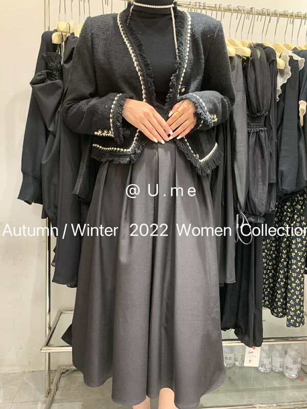 Autumn is new! [U.ME] V-neck Korean version of the long-sleeved fringed short jacket YS1-98811# HJY