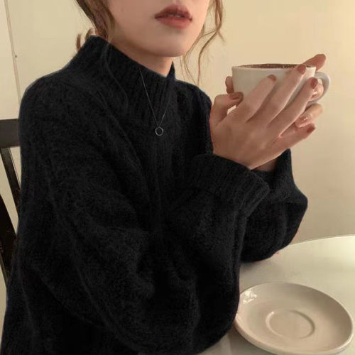 Pullover Korean Red Christmas Round Neck Outer Wear Versatile Loose and Thin 2021 New Twist Knitted Sweater Women