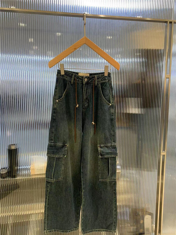 New Autumn!【O NOT 1】Fashion Trend Tooling Pocket Jeans N933# LSW
