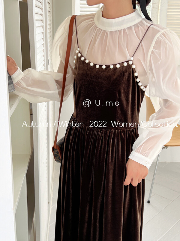 Autumn is new! [U.ME] Korean version of the slightly transparent bottoming shirt (tops only) 58029# HJY