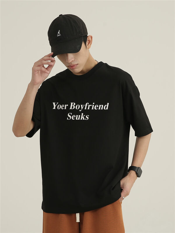 【TPY】Simple and fashionable all-match alphabet short-sleeved T-shirt T0010# CLS