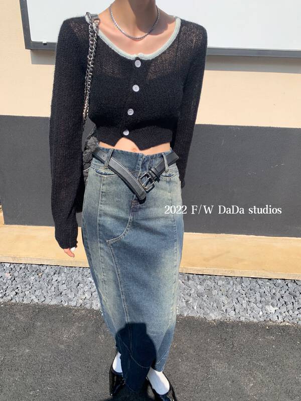 New in early autumn! [DADA] round neck colorblock fashion warm sweater 5083# ZXL
