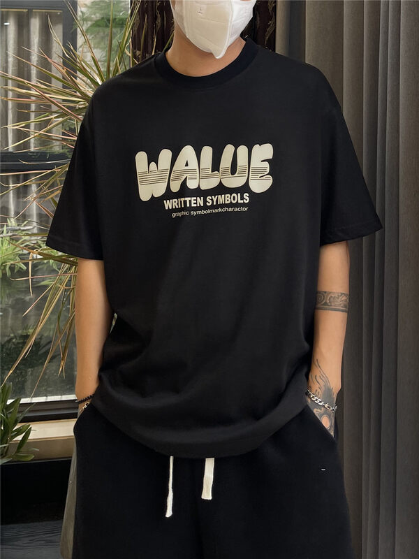 Original price 50.76! [TPY] Korean version all-match fashion alphabet short-sleeved T-shirt T8813# CLS