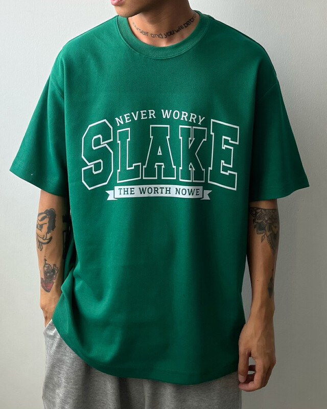 【TPY】Twill Flocking Round Neck Short Sleeve T-Shirt 0027# CLS