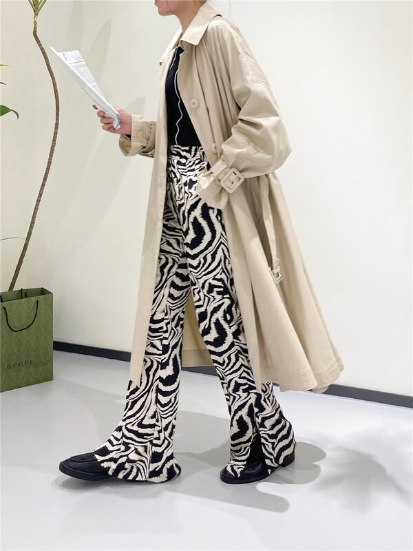 Autumn is new! [DAZZI Daji] Korean style fashion windbreaker (with sleeves/belt) 260# JJ