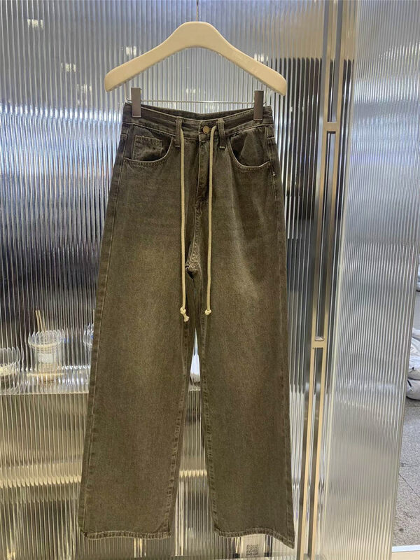 New for Autumn! [O NOT 1] Retro strappy mopping jeans N799# LSW