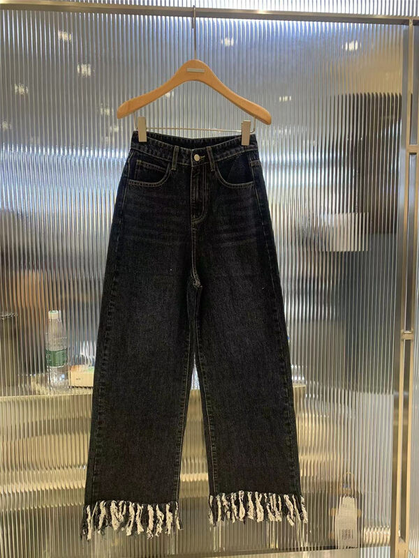 Autumn is new!【O NOT 1】Retro raw edge dad jeans N832# LSW