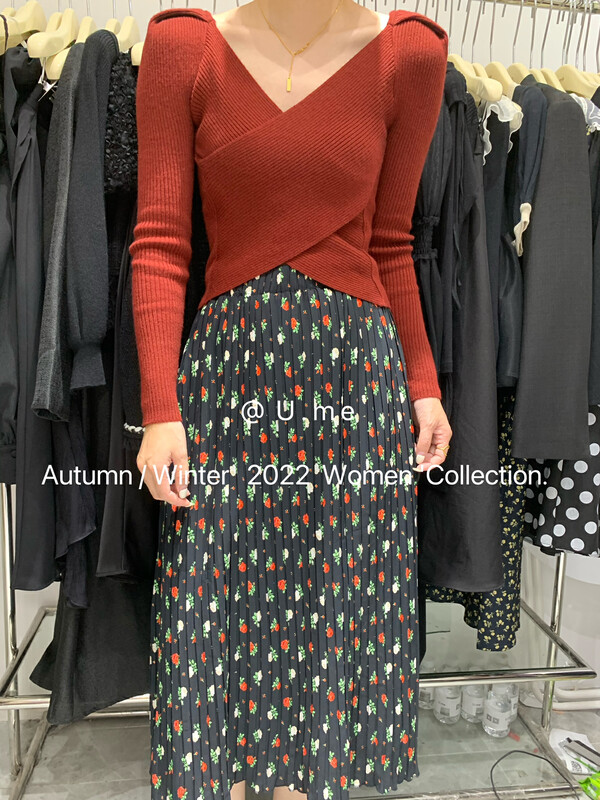Early autumn new style! [U.ME] Retro floral skirt (only sell skirts) YS1-10001# HJY