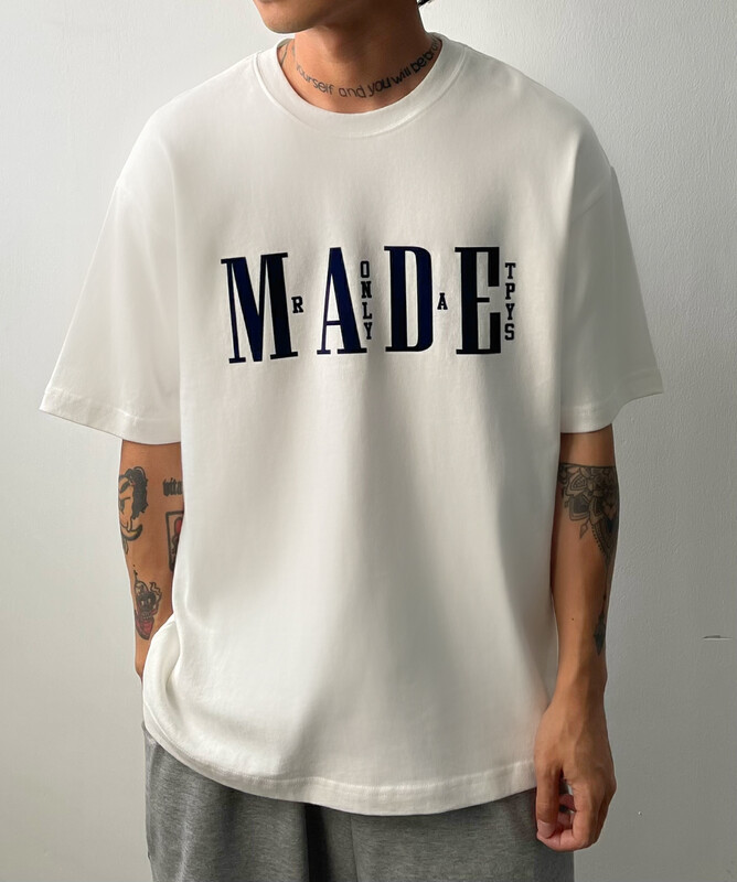 Fabric upgrade! [TPY] letter printed round neck short sleeve T-shirt t0028 # CLS