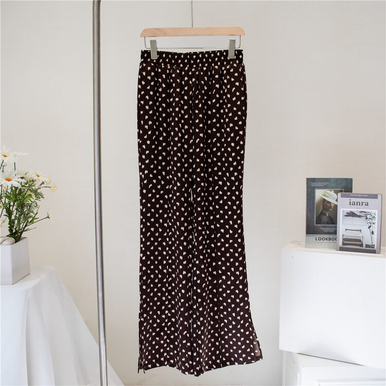 New in early autumn! [DAZZI Daji] Fashionable leopard print all-match casual pants A901457# JJ