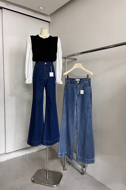 New in autumn!【VIVIS TYPE】Korean style slim high waist jeans 7773# HJY