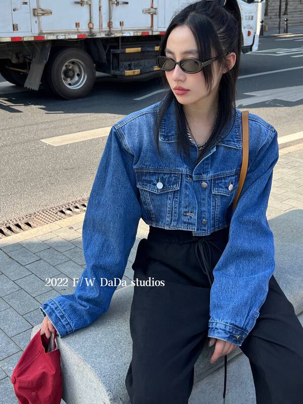 New in early autumn! [DADA] Simple and slim all-match denim jacket 7126# ZXL