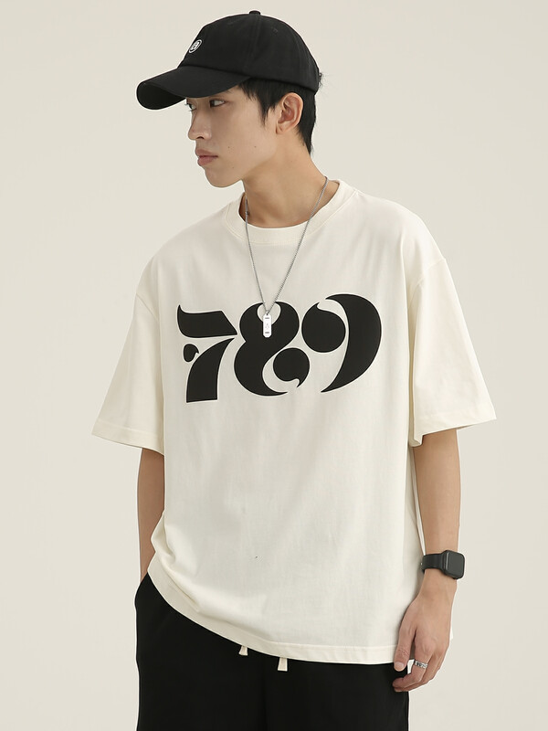 [TPY] 320g Heavy Printing Round Neck Simple Short Sleeve T-Shirt BB-008# ZZL