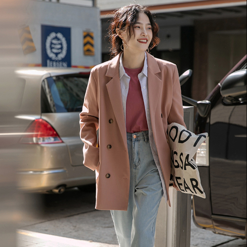 2022 new Korean version of women's casual suit jacket women's spring and autumn high-end design sense niche suit small man
