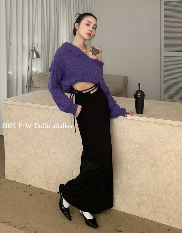New in early autumn! [DADA] Tie-up fashionable skirt 6712# ZXL