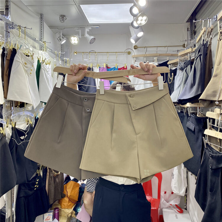 Early autumn new style! [Menghan] Korean high waist suit casual shorts 6252# HJY