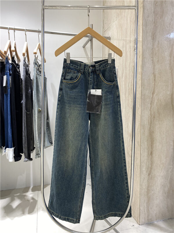 New in autumn!【O NOT 1】Korean casual loose wide-leg jeans N935# LSW