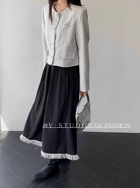 Autumn is new! [V.] High waist and slim all-match skirt 5297# L