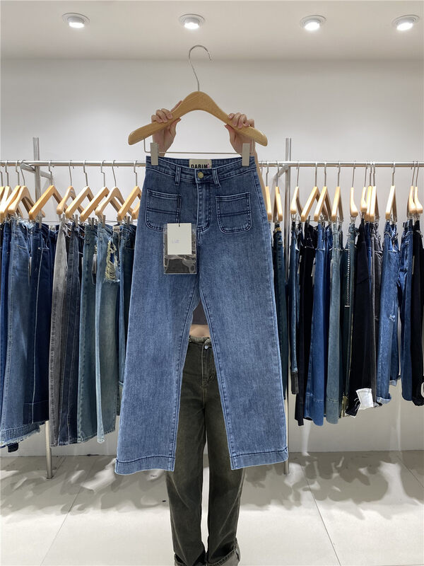 New Autumn!【JEANS】Double Pocket Micro Flare Jeans N886# LSW
