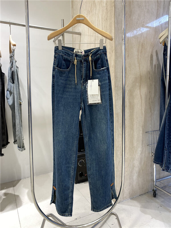 New for Autumn!【O NOT 1】Slits and straps mopping design jeans N921# LSW