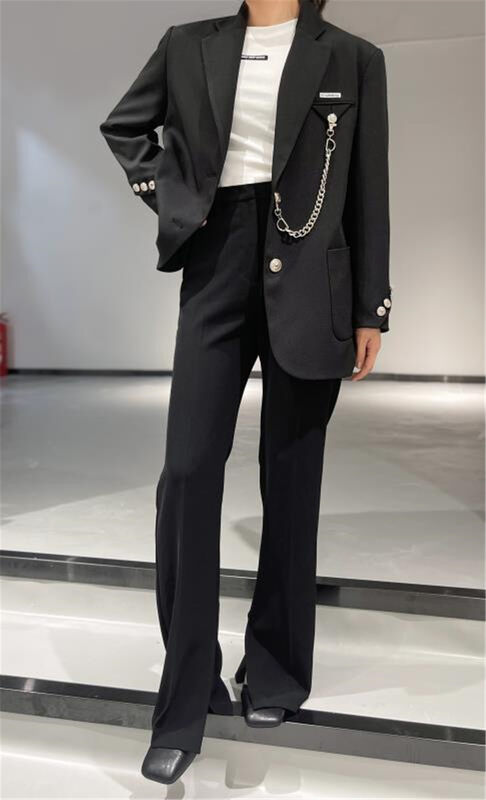 Autumn is new! [DAZZI Daji] Korean style fashion suit (with detachable chain) 1032# JJ