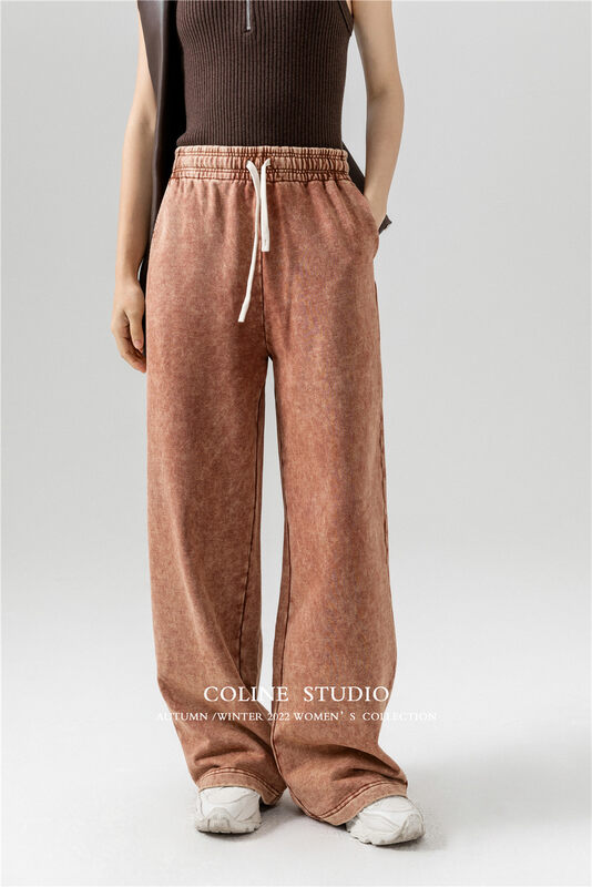 Autumn is new! [COLINE] old style all-match loose and thin casual pants C2375# HYY