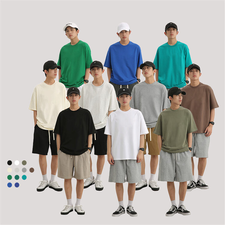 Original price 50.76! 240 grams of heavy fine cotton!  Strong push!  【TPY】Solid Color Versatile Loose Short Sleeve T-Shirt T8888# CLS