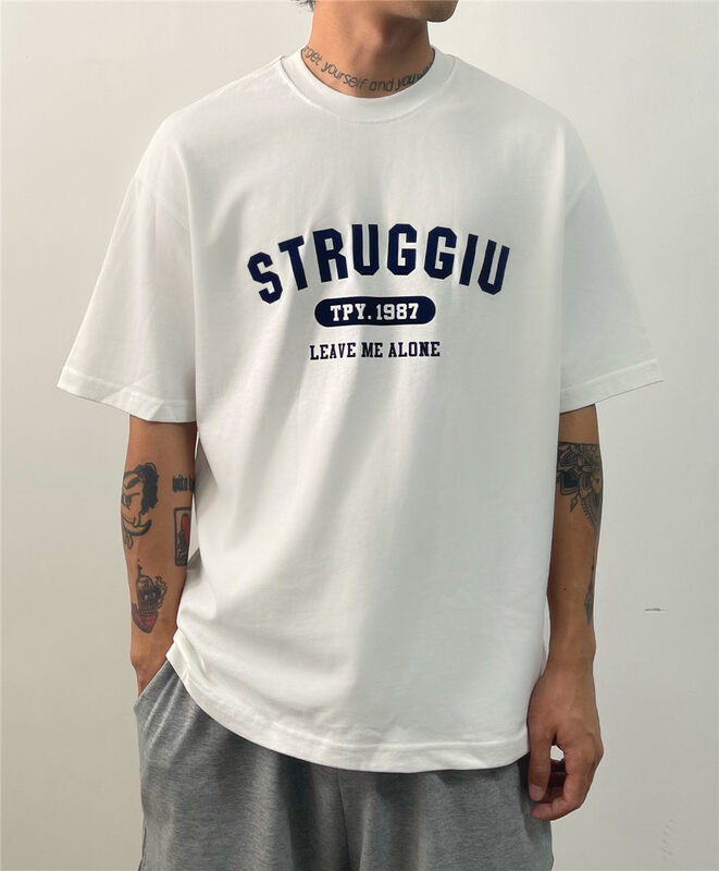 Original price 67.68! [TPY] Upgraded and thickened personality letters all-match short-sleeved T-shirt YS1-T0018# CLS