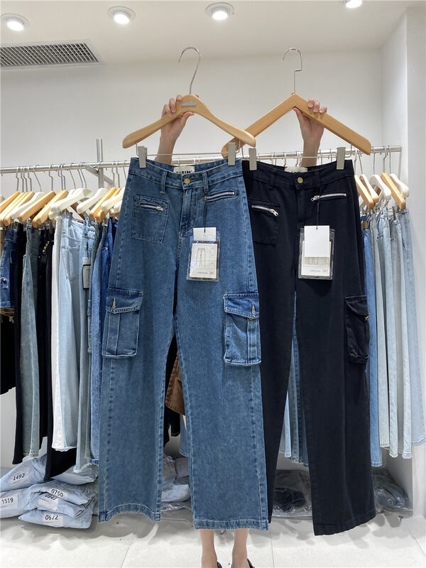 【O NOT 1】Working pocket wide leg jeans N550# LSW